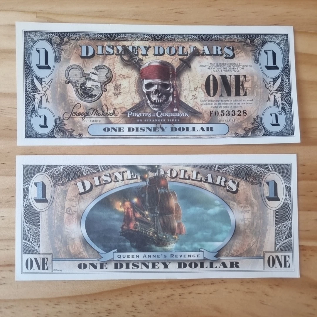 Pirates of the Caribbean Disney Dollars (1968-Now) for sale | eBay