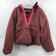 FP Movement Women's In A Pillow Packable Puffer Pullover Sour Cherry Size Small