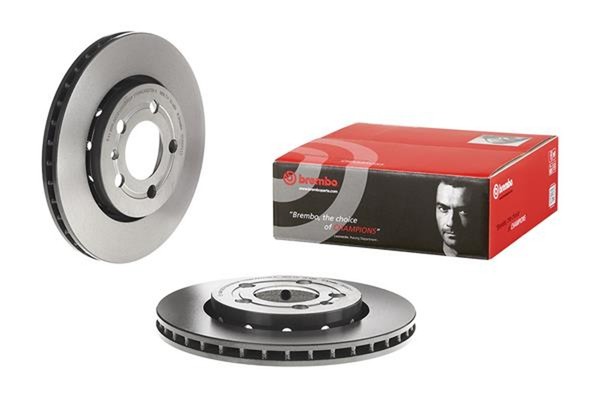 2X Brembo Bremsscheibe Prime Line - UV Coated 09.A652.11 FüR TT Audi Seat Skoda-image