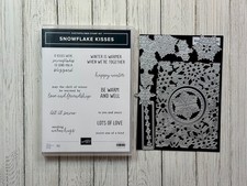 Stampin Up Snowflake Kisses Bundle Stamp Set Dies Warm Hugs Winter Christmas