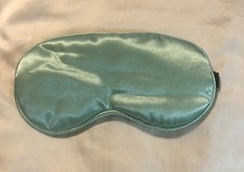 Green Silk Sleep Mask With Adjustable Elastic Strap