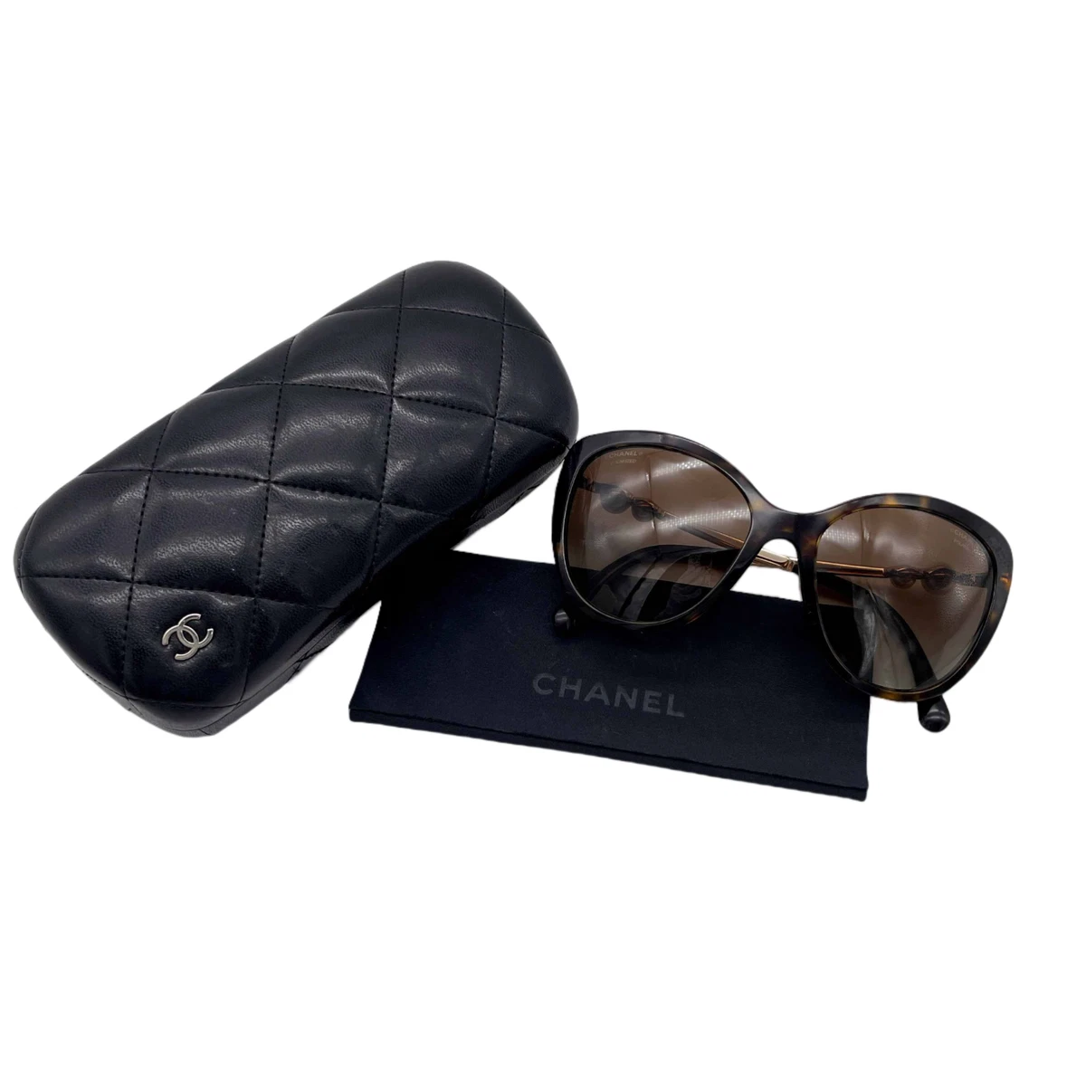 CHANEL Polarized Brown Women's Cat Eye Sunglasses for sale | eBay