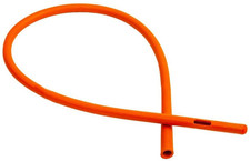 Healthandyoga  Enema Rubber Colon Tube - Closed End 20  X 32 FR - Long Red Lat