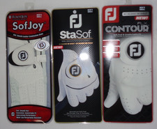  3 New FootJoy Contour FLX, SofJoy, STA-SOF Golf Gloves, MENS LEFT-HAND SMALL