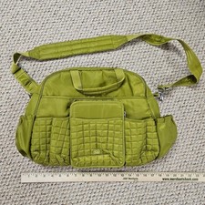 NEW Lug Green Quilted Tuck Tuk Diaper bag or Carry All Bag Multiple Compartments