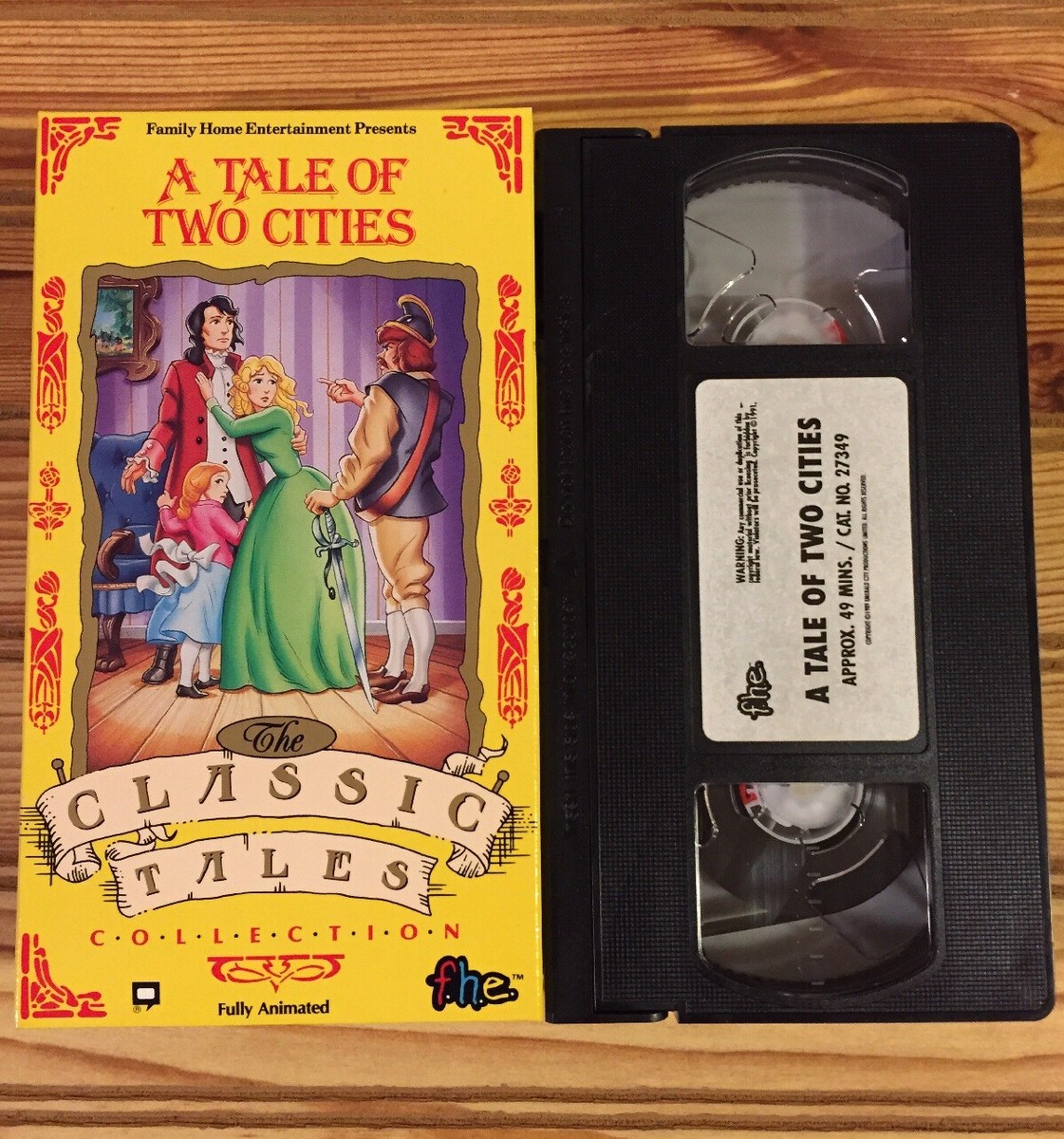 【VHS】Domestic child ビデオ2本セット　ドメチャ A Tale of Two Cities (VHS, 1989) Fully Animated, F.h.e.