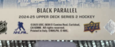 2024-25 Upper Deck Series 2 Jared Mcann Electricity Black Parallel