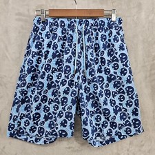 Peter Millar Seaside Swim Trunks Size medium Blue Sand dollar Print Mesh Liner