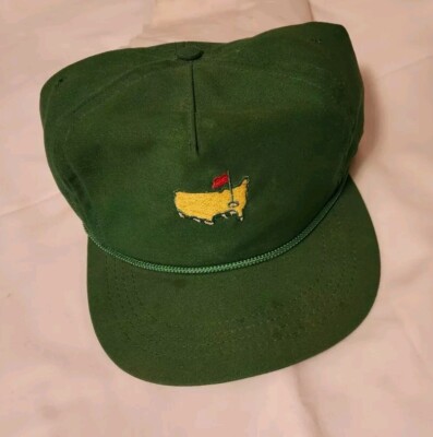 Masters Tournament Worn Caddie Hat Cap Augusta National Golf Club