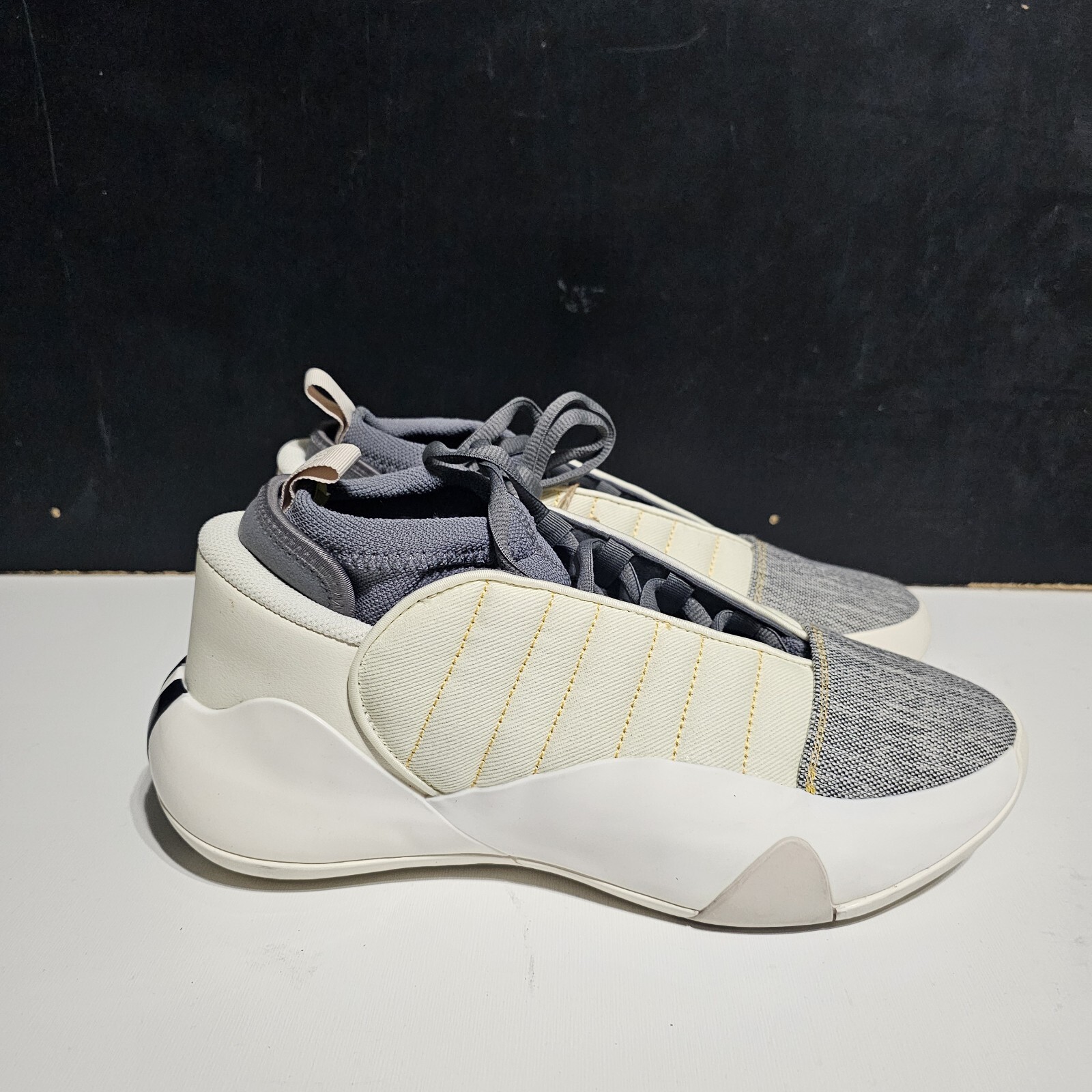 New Basketball Shoes adidas James Harden Vol. 7 Mid Cream Carbon IF5619 Size 9 image 4