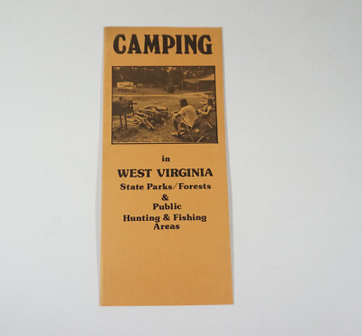 1980 Camping in West Virginia State Parks Forests Camping Facilities Pamplet