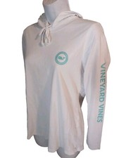 VINEYARD VINES HOODED T-SHIRT LONG SLEEVE WOMEN'S XS WHALE LOGO COTTON CASUAL