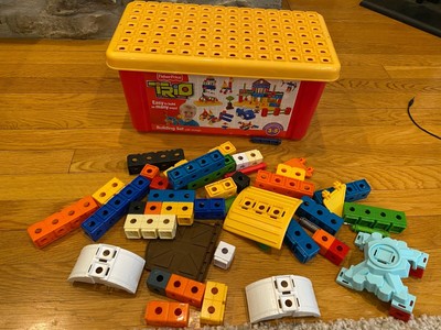 fisher price trio building set with storage