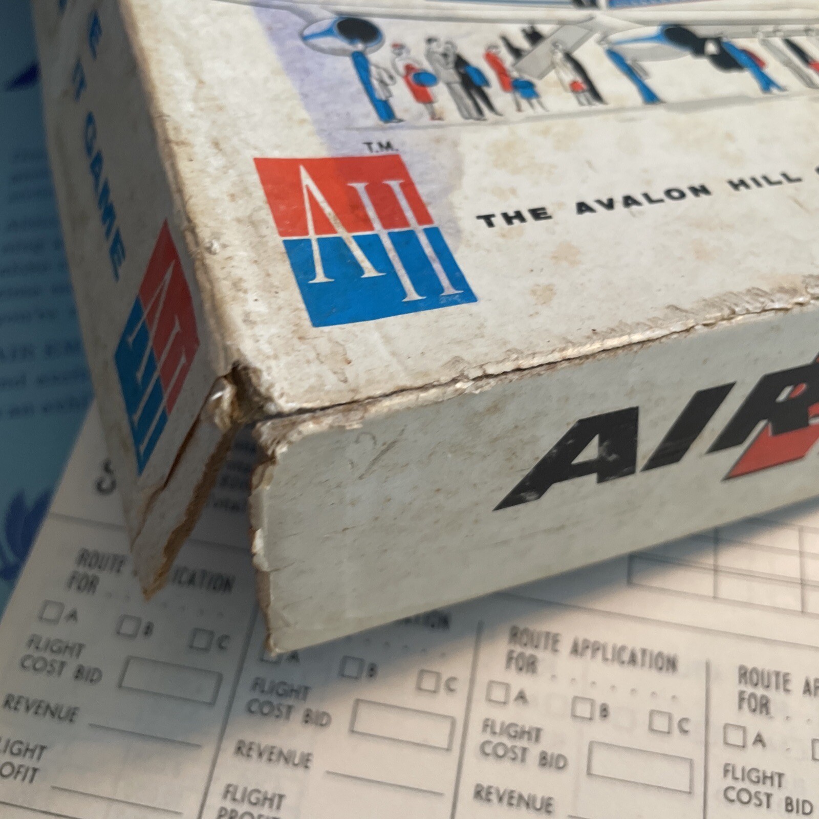 Air Empire Board Game By Avalon Hill 1961 Complete Used Airline Game