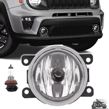 Fog Light Assembly Fog Lamp Clear Lens For Jeep Renegade 2015-2023 Ram 1500 2024