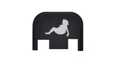 FAT LADY STRIPPER Engraved Slide Back Plate Aluminum Made USA for Glock Gen 1-4