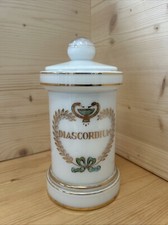 Ancien pot à pharmacie en opaline – "DIASCORDIUM" – Fin XIXe siècle – 20 cm