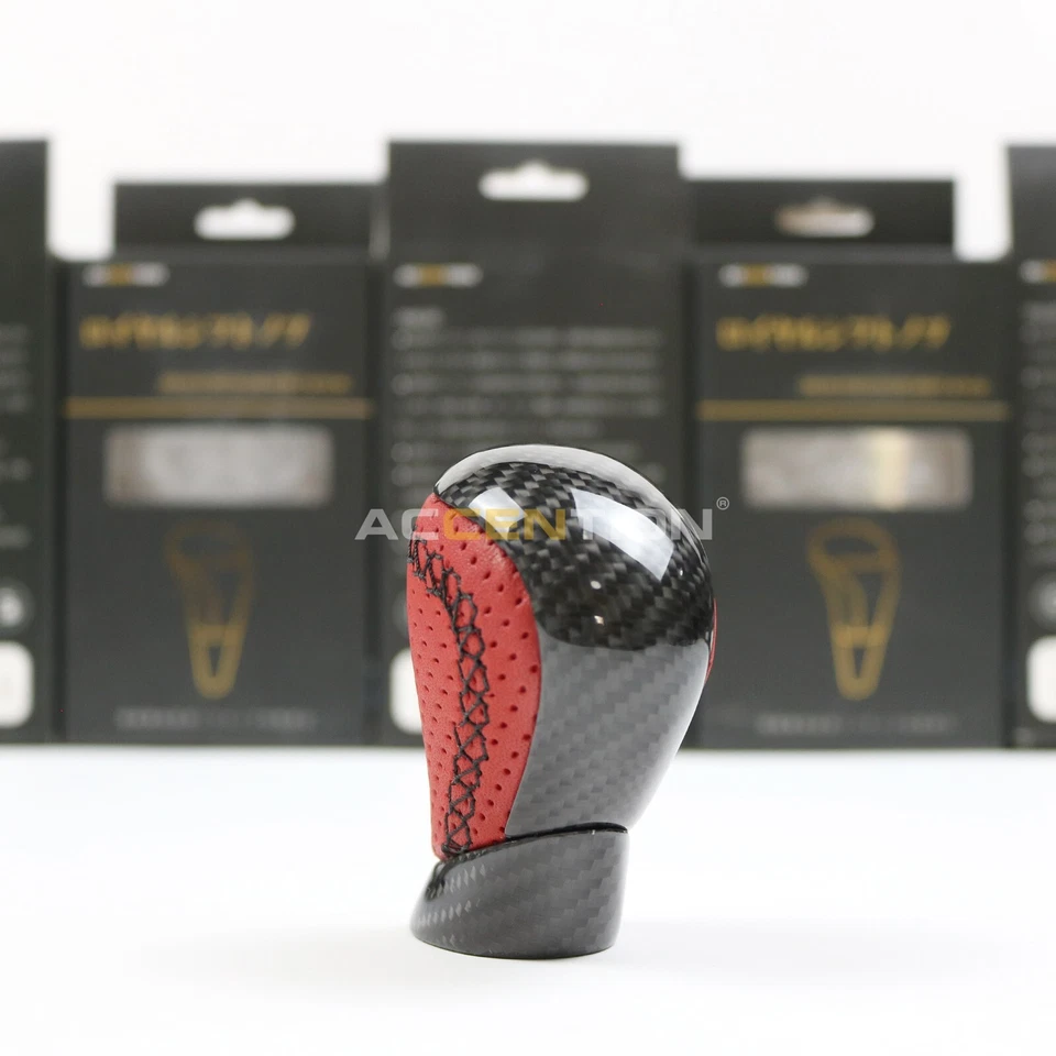 Perilla de cambio de marchas de fibra de carbono real para Toyota Lexus RC F GS F 2015-2021 Foto 4 de 4