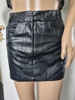 Missguided Faux Leather Micro Mini Skirt - Size 8