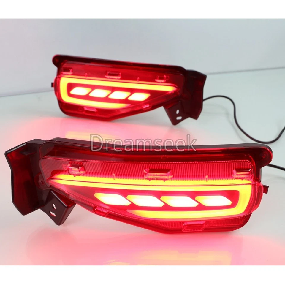 FOR TOYOTA FORTUNER 2015-2019 RED LED REFLECTOR REAR BUMPER TAIL LIGHT FOG LAMP - image 4 of 4
