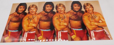 Ricky Morton Robert Gibson Rock & Roll Express Signed 8x10