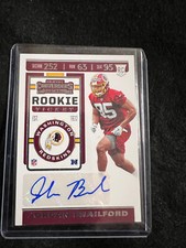2019 Contenders Rookie Ticket Auto Jordan Brailford #233 Washington Redskins