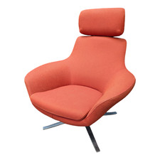 Steelcase Red/Orange Coalesse Bob Lounge Chair