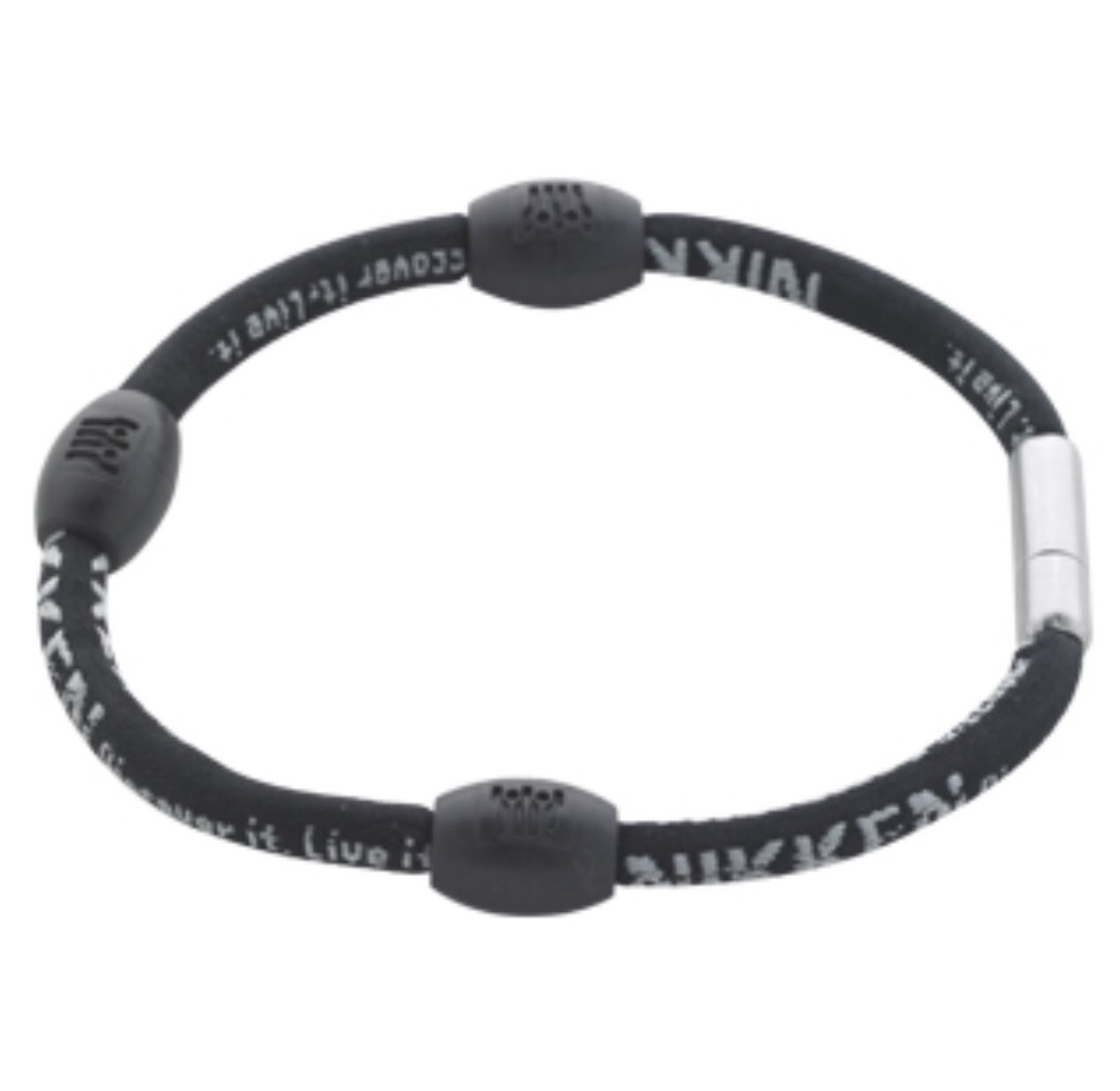 NEW Nikken Kenko PowerBand Wrist Magnetic Band Black Large Size