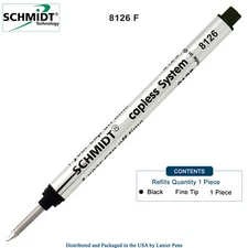 Schmidt 8126 Capless Rollerball Black Ink Refill