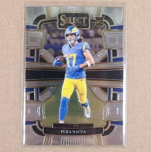 Puka Nacua RC 2023 Select Football Concourse Silver Base Rookie Card #56 Panini