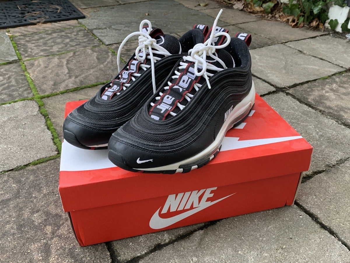 Miedo a morir parálisis Beneficiario Nike Air Max 97 Premium Overbranding Black 2018 Mens US Size 11.5 | eBay