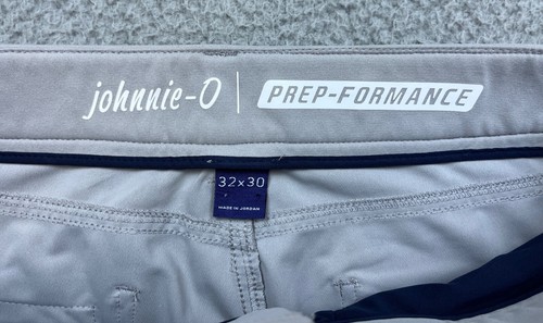 Johnnie O Pants Mens 32x30 Gray Slim Straight Prep Formance 5 Pocket Golf Chinos - 第 5/12 張圖片