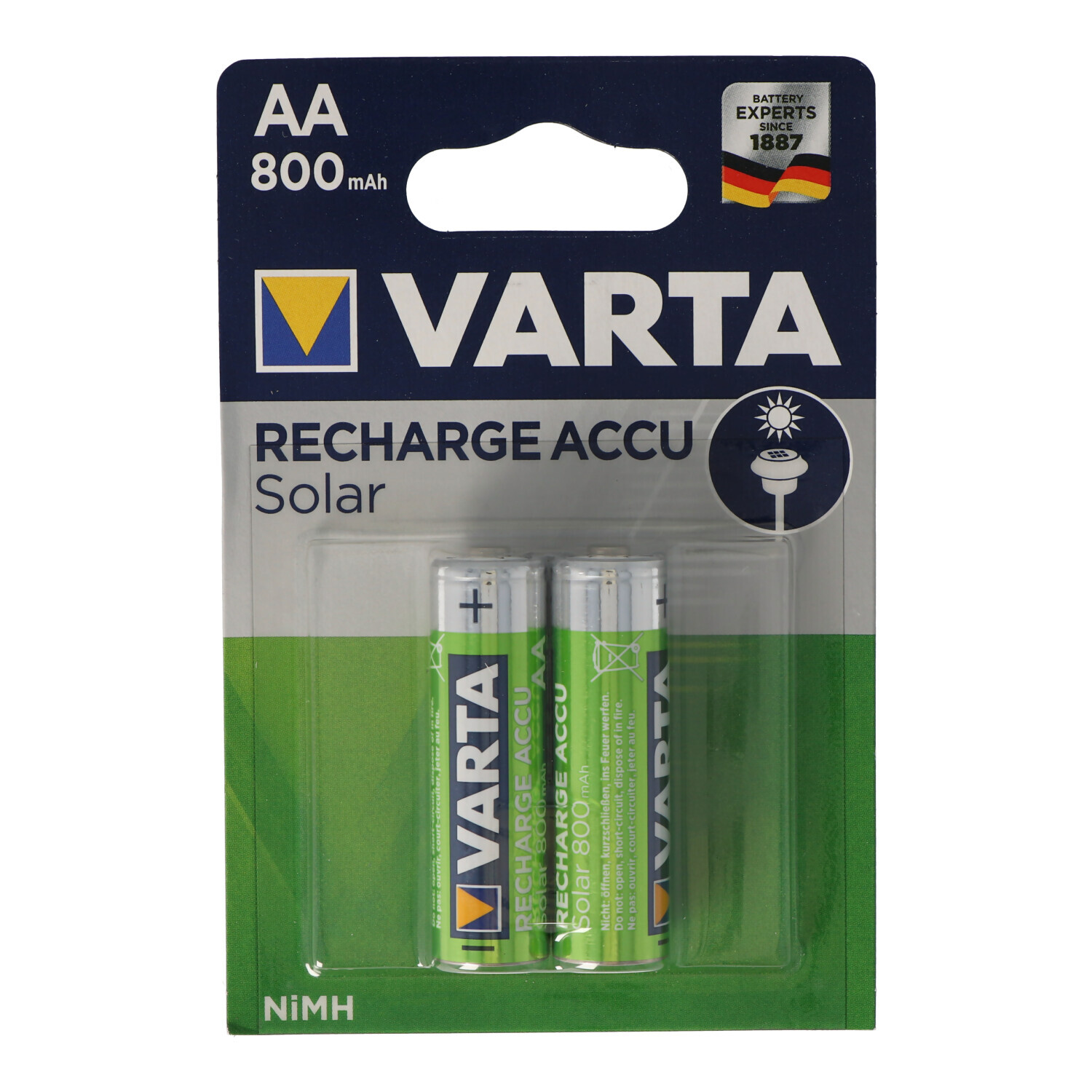 Thumbnail - Varta Akku Für Solarleuchten, Schnurlos-telefon Nimh Aa 800mah 2er