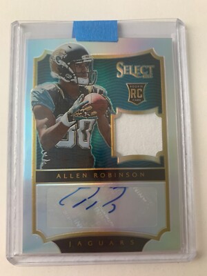 2014 Panini Select RC Rookie Auto Jersey Silver Patch #D /49 Allen Robinson #214