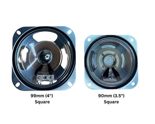 Waterproof Mylar Speakers Square / Round , Various Sizes - Picture 4 of 15