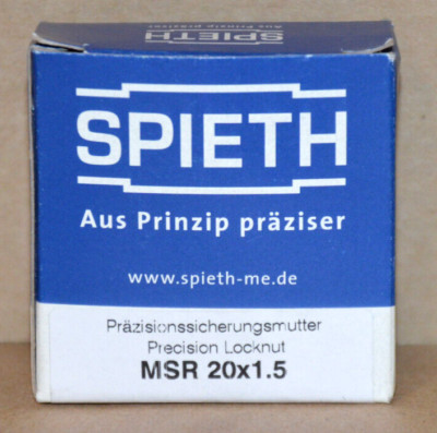 Spieth MSR 20x1.5 Stellmutter NEU OVP