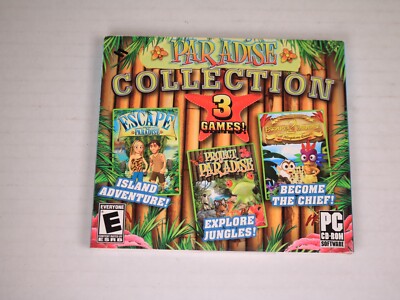 Paradise Collection: 3 Games PC CD-ROM Escape from Paradise,Project Paradise, +1