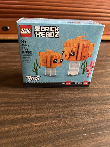 LEGO Brickheadz Pets: Goldfish & Fry Set 40442 New, Factory Sealed! RETIRED