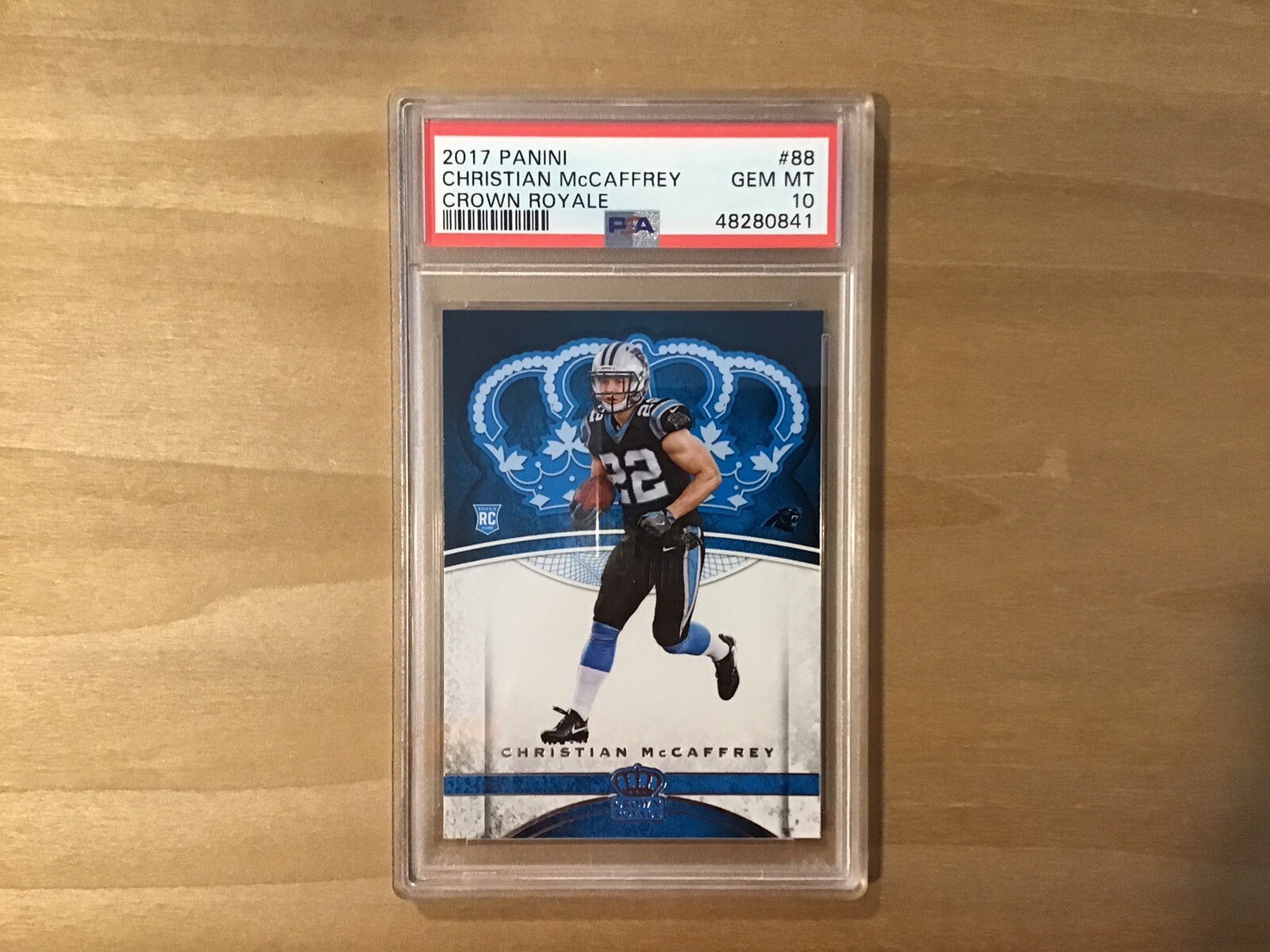Christian McCaffrey Panini Crown Royale #88 Base