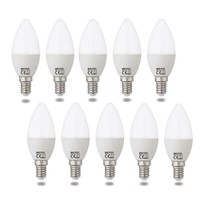 10Er Sparset E14 Led Leuchtmittel Kerze Kerzenform Lampe 4W 250 Lumen Warmweiß