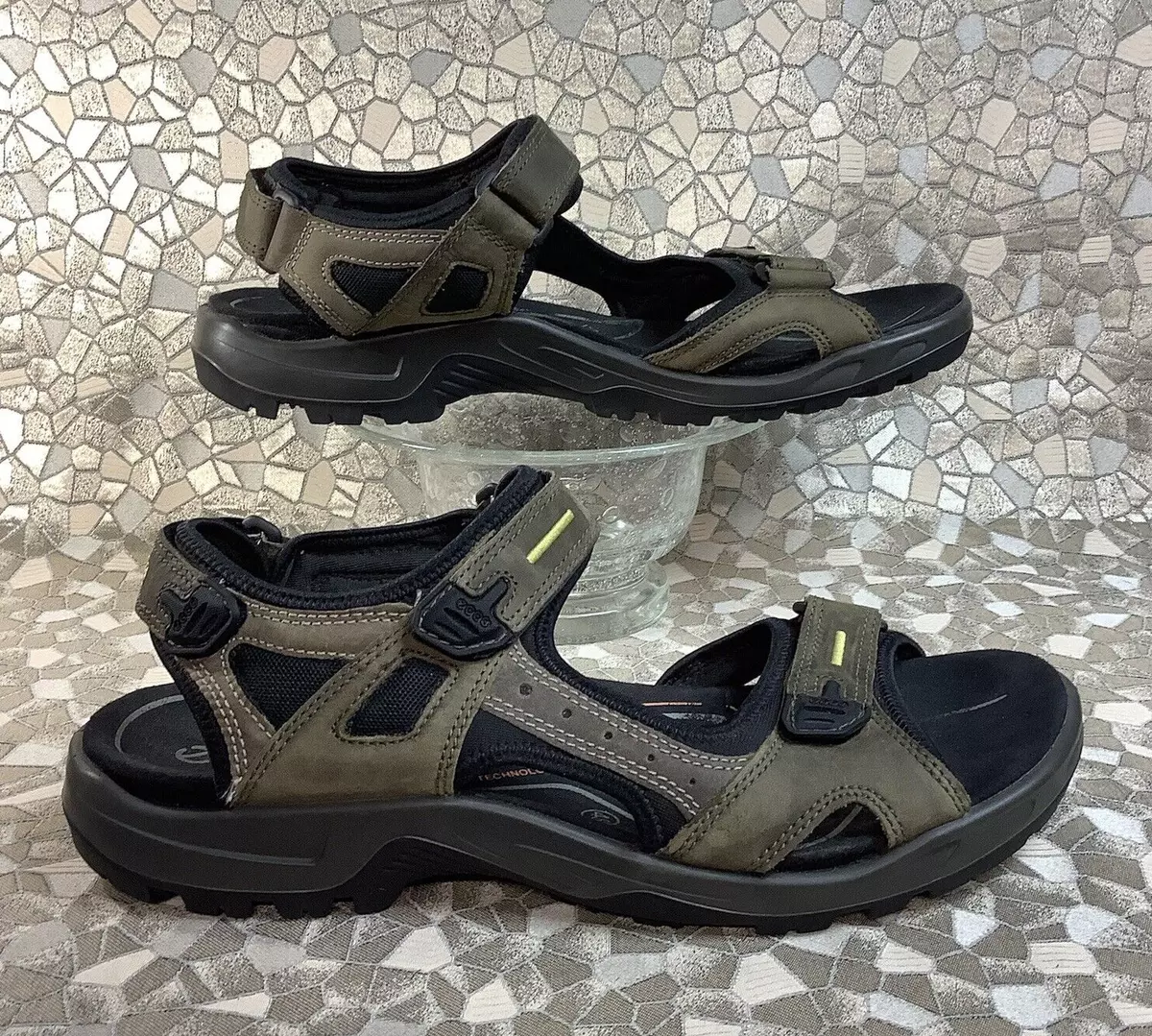 Øjeblik Jeg har en engelskundervisning Trampe rare ECCO OFFROAD YUCATAN Vetiver/Wild Dove Hiking River Outdoor Sandal 48  14 | eBay