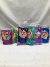 Ty Beanie Babies McDonald  s Happy Meal Toys Set Of 6 Sealed 1 3 4 5 6 7