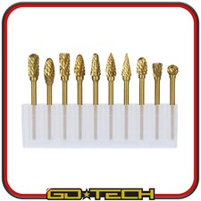 10 PUNTE FRESE in CARBURO DI TUNGSTENO AL TITANIO Gambo 3 mm PROFESSIONALI