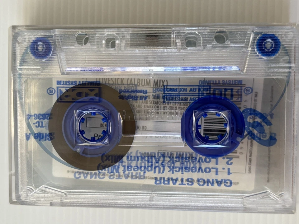 ULTRA RARE 1991 HIP HOP CASSETTE Gang Starr Lovesick Chrysalis 2636-4 Cassingle - Image 4 of 4