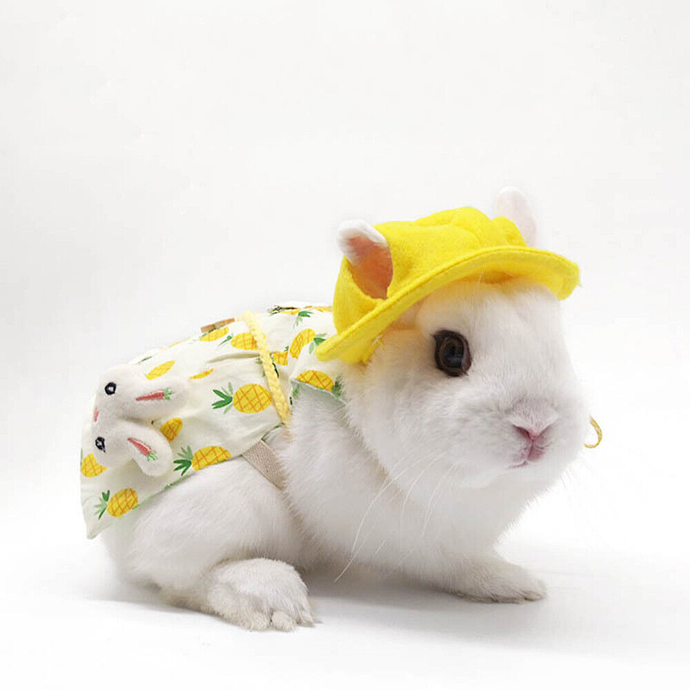 Pet Rabbit Clothes Hat Puppy Warm Bunny 大幅値下げランキング Harness Vest Leas 安価 Fleece