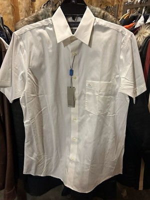 Covington Men's Classic Fit Short Sleeve Performance Dress Shirt White Size S