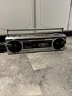 Vintage Sanyo M7110K AM/MW/SW/FM Radio Cassette Boombox Tested-GOOD