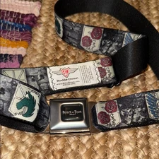 Buckle-Down Attack on Titan Black and Gray Belt