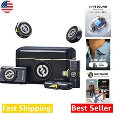 Lark M2 Mini Wireless Mic for iPhone Camera Android PC 48kHz 300m 40H Long Life