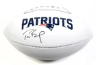 Tom Brady Signed New England Patriots White Panel Football Tristar COA Auto